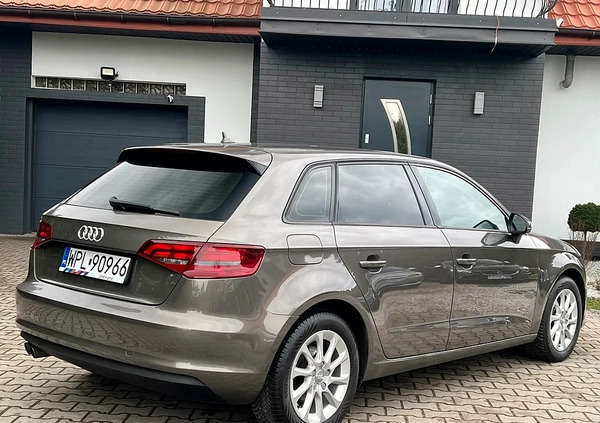 Audi A3 cena 43900 przebieg: 214000, rok produkcji 2013 z Świątniki Górne małe 704